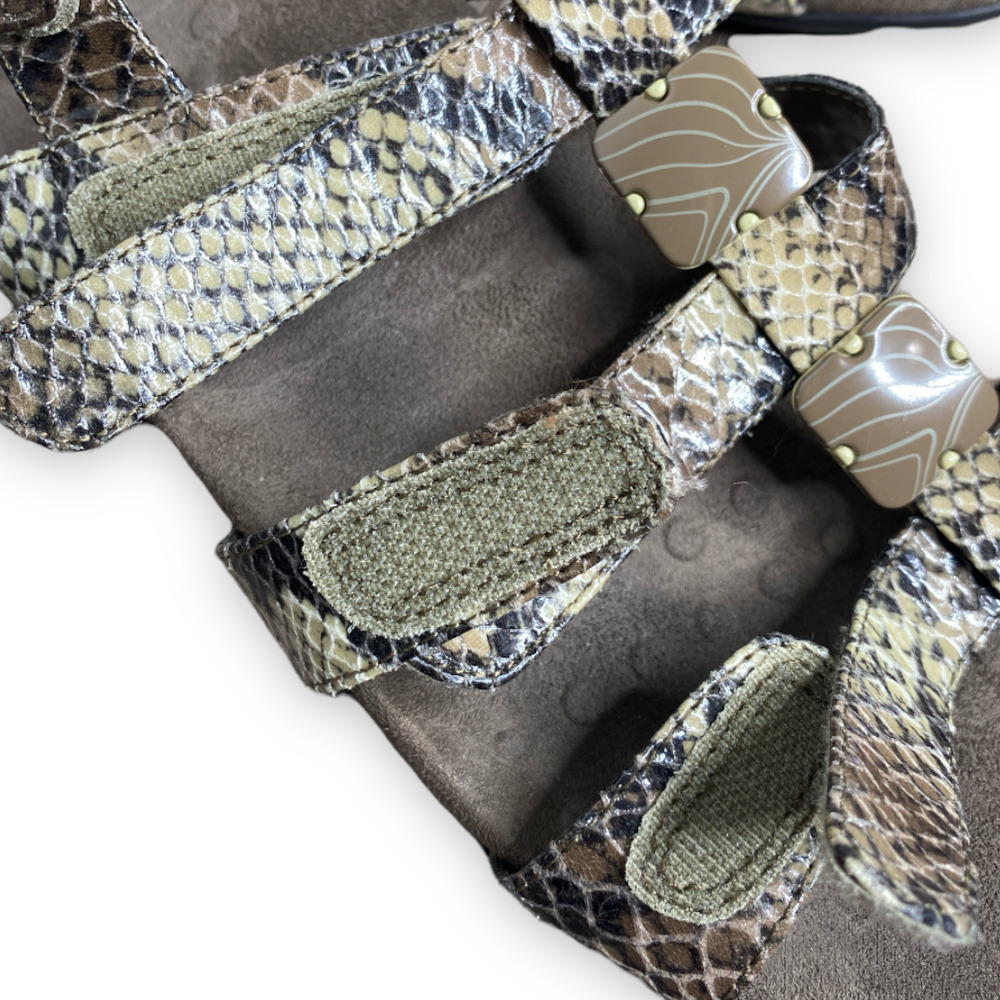 Vionic Rest Amber Backstrap Walking Snakeskin San… - image 5
